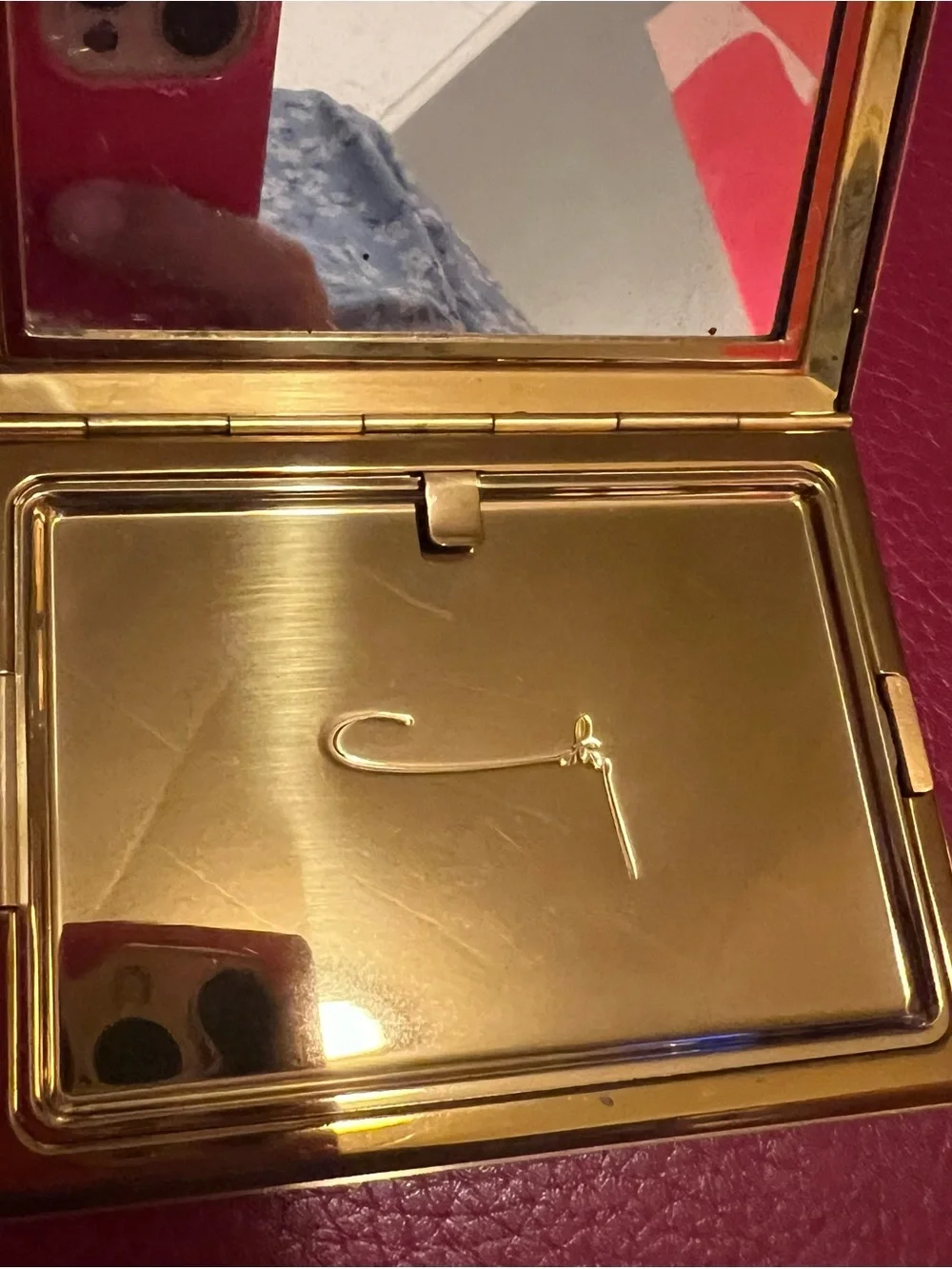 ✨ VINTAGE COTY GOLD COMPACT ✨ Original Puff Included!